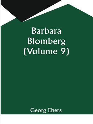 cover image of Barbara Blomberg, Volume 9